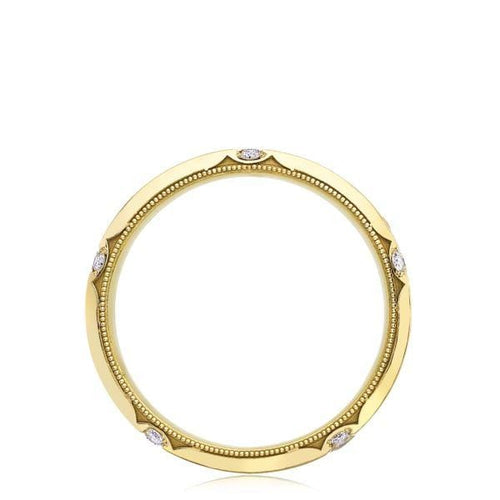 18k Yellow Gold & Diamond Sculpted Crescent Men's Band - 125-5Y-Tacori-Renee Taylor Gallery
