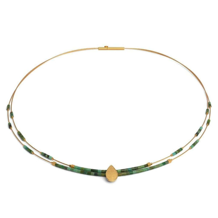 Tani Green Turquoise Necklace - 85225356-Bernd Wolf-Renee Taylor Gallery