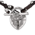 The Secrect Sterling Silver Plated Necklace - COL0717MTLMAR0U-UNO de 50-Renee Taylor Gallery