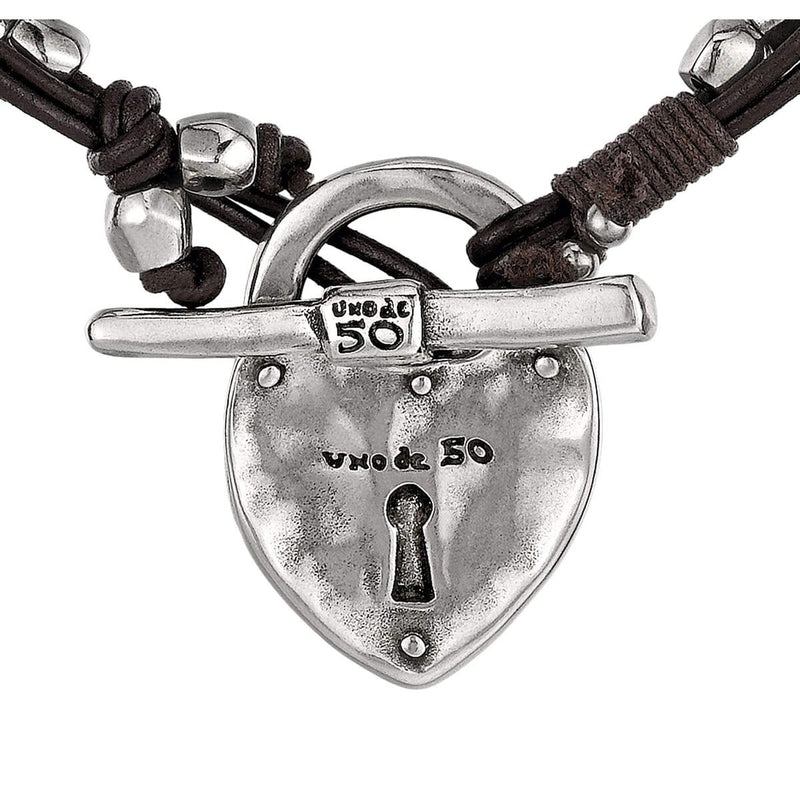 The Secrect Sterling Silver Plated Necklace - COL0717MTLMAR0U-UNO de 50-Renee Taylor Gallery