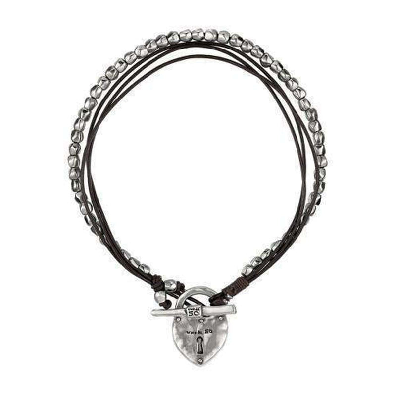 The Secrect Sterling Silver Plated Necklace - COL0717MTLMAR0U-UNO de 50-Renee Taylor Gallery