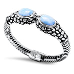 Tortuga Bangle - Btort00-00-Marahlago Larimar-Renee Taylor Gallery