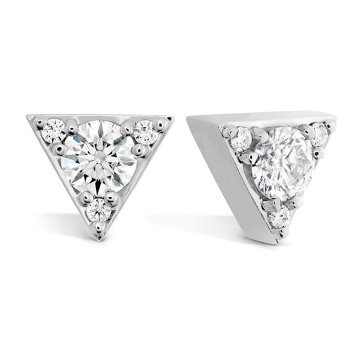 Triplicity Triangle Diamond Stud Earrings - HFETRIT00308-Hearts on Fire-Renee Taylor Gallery