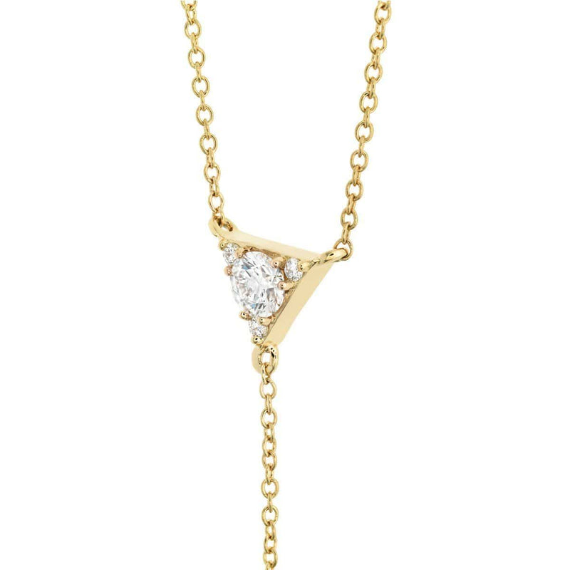 Triplicity Triangle Lariat Diamond Necklace - HFNTRIL00428-Hearts on Fire-Renee Taylor Gallery