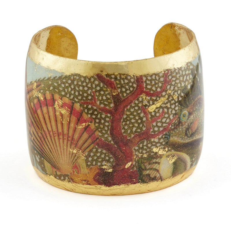 Under The Sea 2" Gold Cuff - OC141-Evocateur-Renee Taylor Gallery