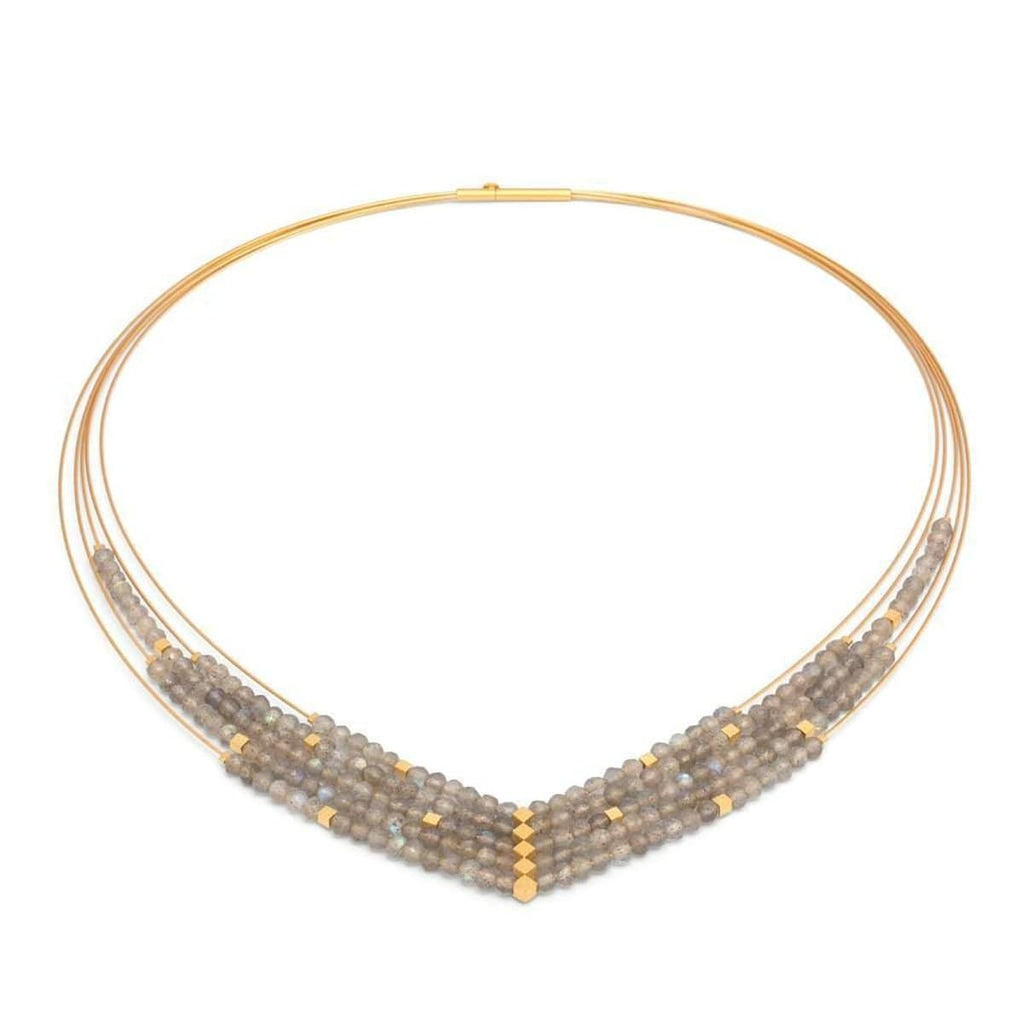 Valena Labradorite Necklace - 86021616-Bernd Wolf-Renee Taylor Gallery