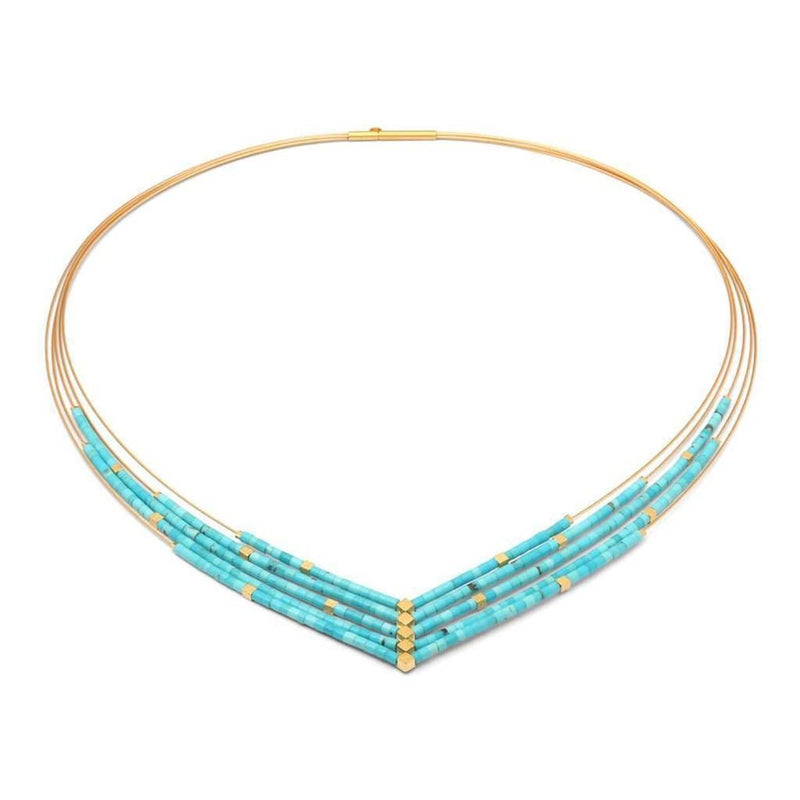 Valena Turquoise Necklace - 86021256-Bernd Wolf-Renee Taylor Gallery