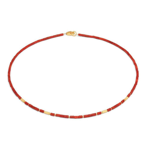 Wasena Red Coral Necklace - 84462296-Bernd Wolf-Renee Taylor Gallery