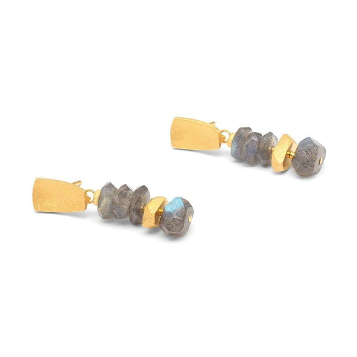 Wilmo Labradorite Earrings - 15954616-Bernd Wolf-Renee Taylor Gallery