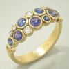 18K Vivid Violet Mix Sapphire & Diamond Ring - R-113S-Alex Sepkus-Renee Taylor Gallery