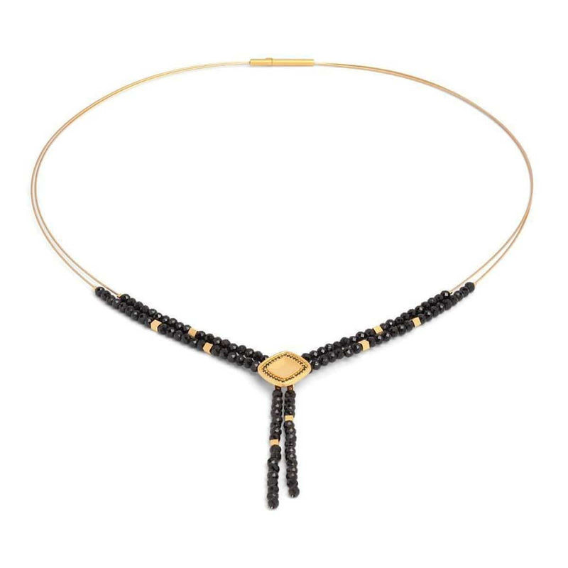 Ypava Black Spinel Necklace - 85614496-Bernd Wolf-Renee Taylor Gallery