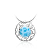 Zara Petite Necklace - Nzara01-00-Marahlago Larimar-Renee Taylor Gallery